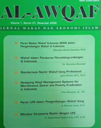 Al-Awqaf: Jurnal Wakaf dan Ekonomi Islam